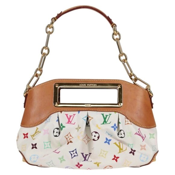 LOUIS VUITTON Monogram Multicolor Judy PM Shoulder Bag White - Picture 1 of 15